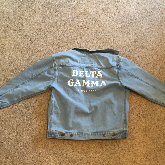 DELTA GAMMA JEAN JACKET - Picture 1 of 8